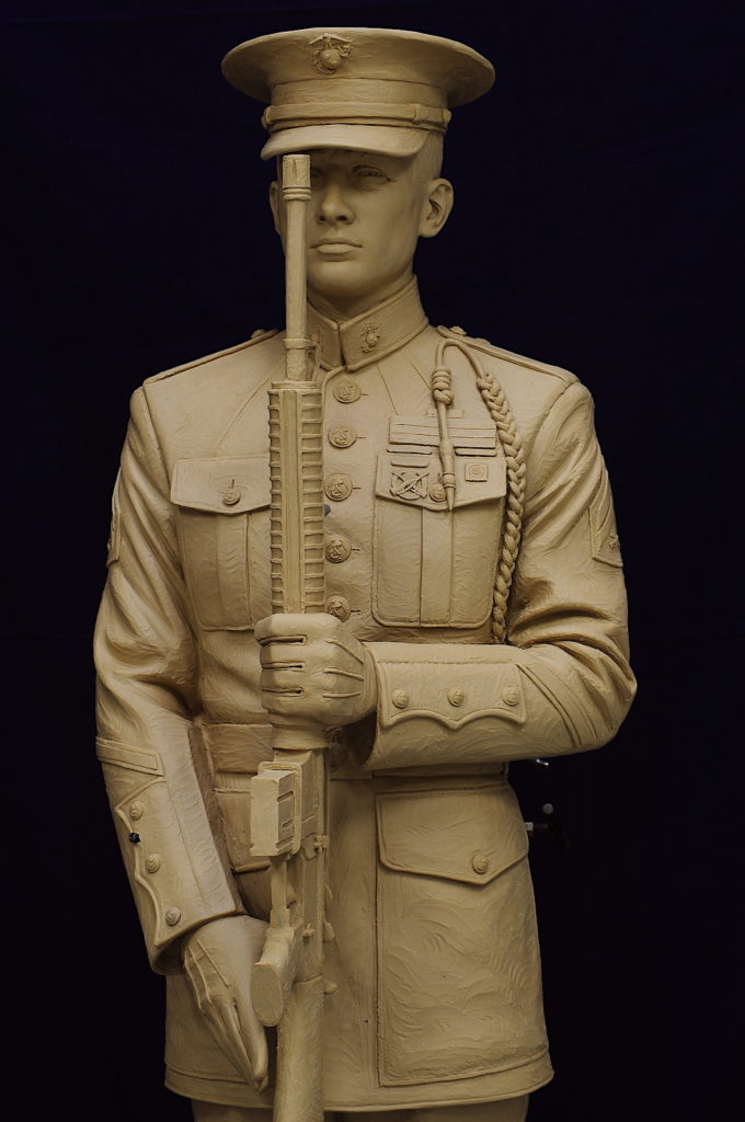 US Marine sculpture, Honor Guard statue