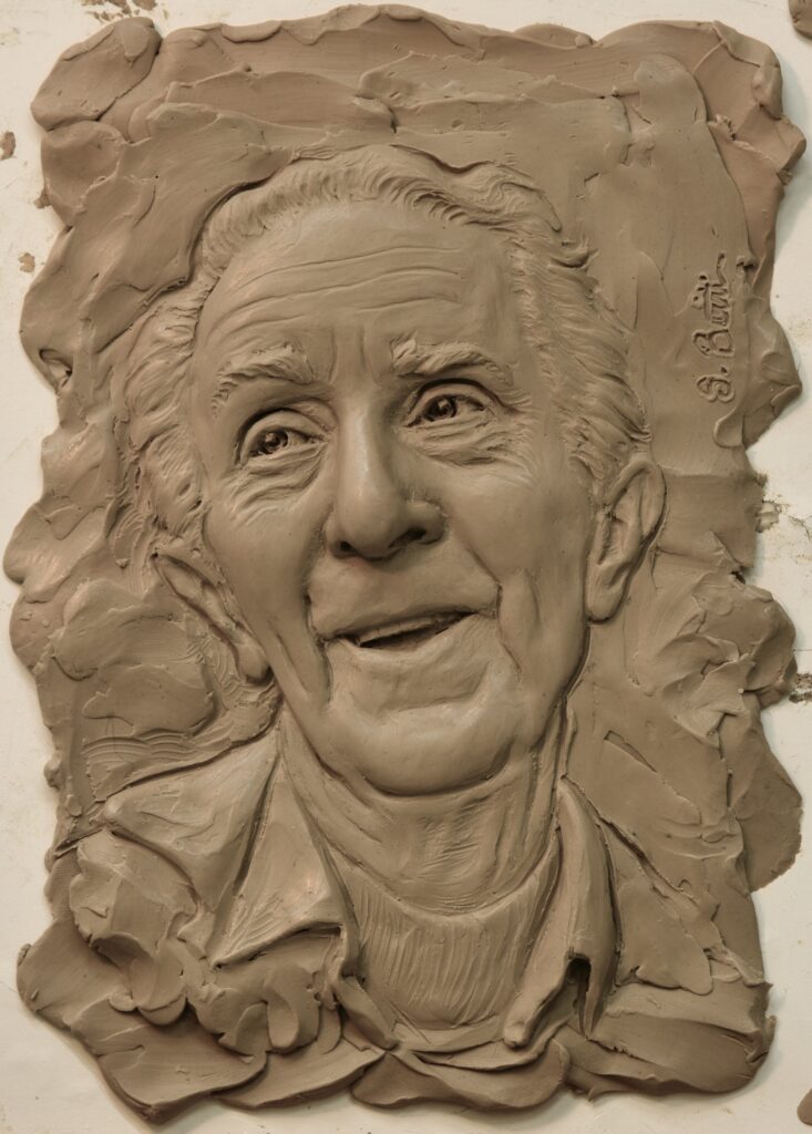 Sutton Betti Sculptures, Norman Rockwell bas relief, Sculpture Depot, clay for aluminum, American Illustrator